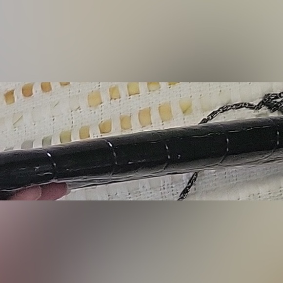 Kate Landry Croc Embossed Clutch Crossbody - Picture 3 of 7